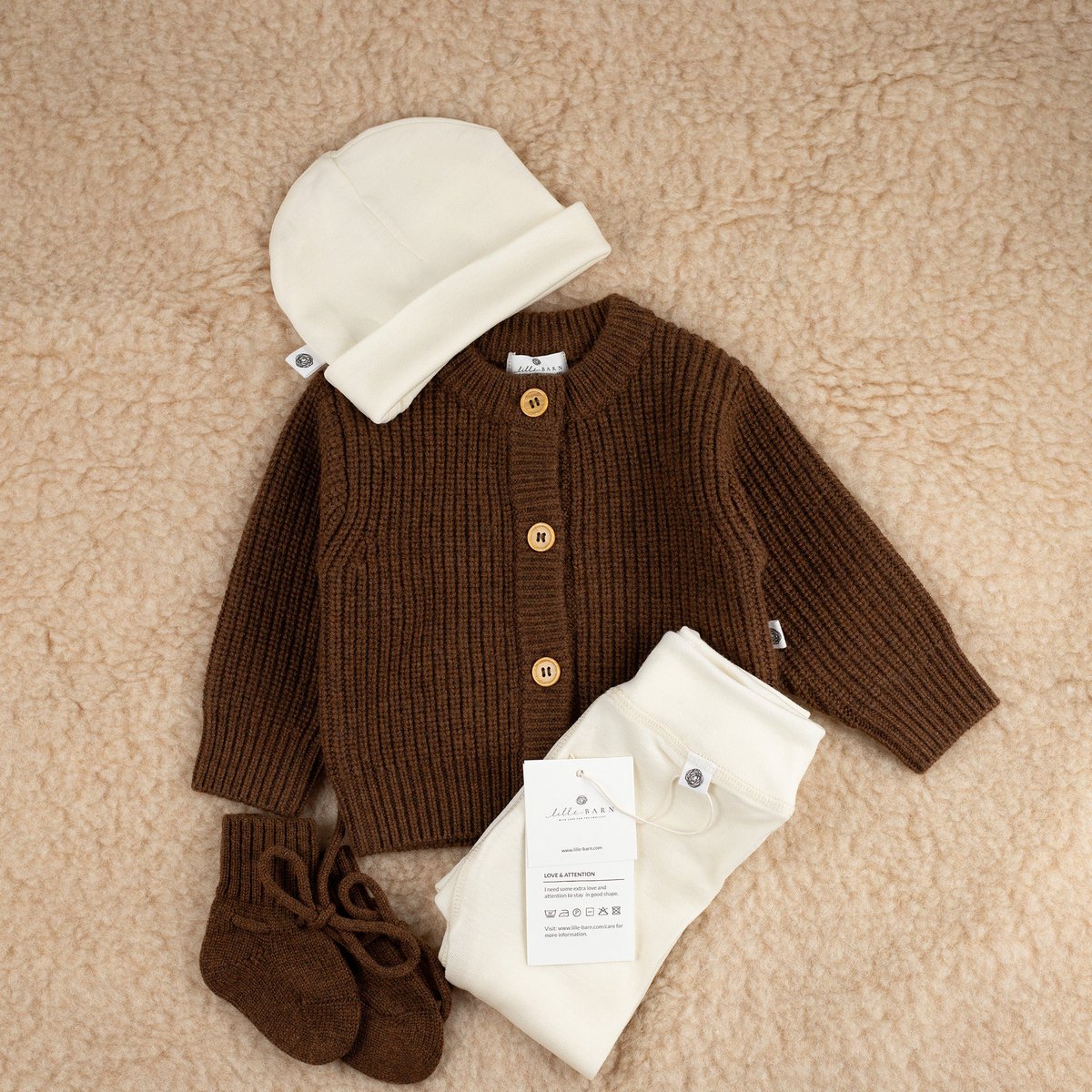 Lille Barn® Gebreid Merinowollen Babyvestje