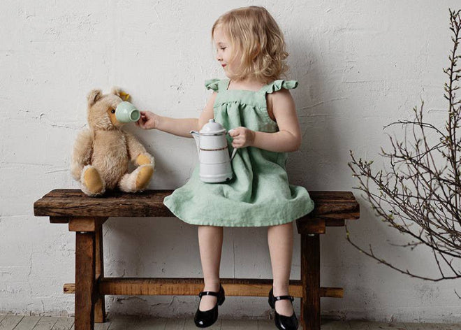 Doorknoopjurk met rugsluiting – Annie & Charles