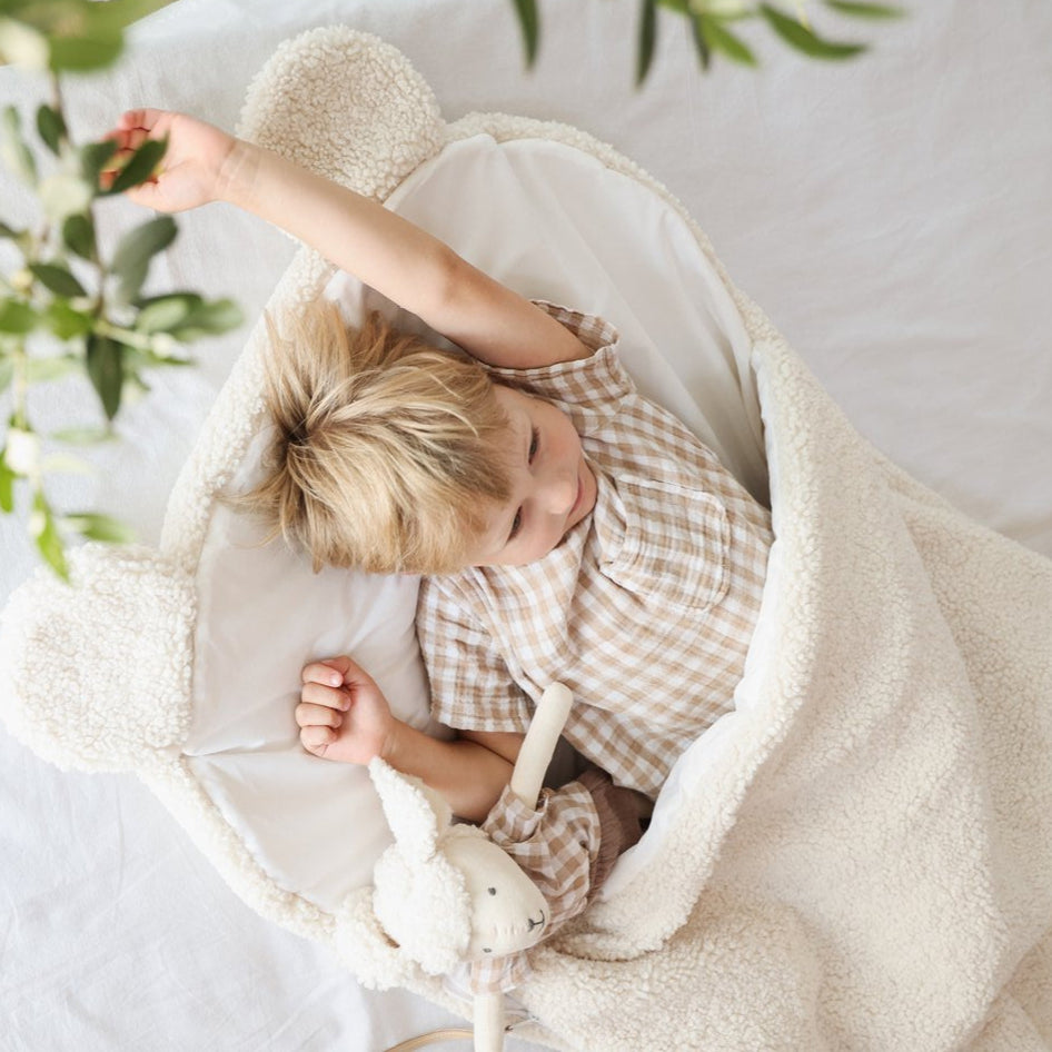 CHILDREN'S SLEEPING BAG TEDDY BEAR BABYLY