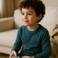 LILLE BARN KIDS LOUNGESET MERINOWOL ORION BLUE