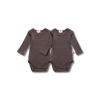 SET VAN 2 MERINOWOLLEN ROMPERS LILLE BARN