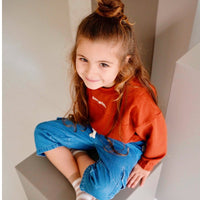 Finch & Fable sweatshirt van biologisch katoen in Esdoorn