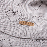 GEBREID BABYDEKEN MET HARTJESPATROON SNUFIE