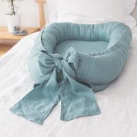 Stijlvol en ademend babynest met schuimmatras voor extra ondersteuning