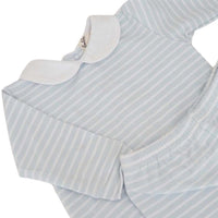 Klassieke Babyset met Blauwwitte Strepen van Bobbi Balloon in Biologisch Katoen