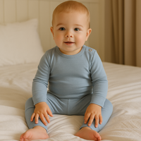 blue fog loungeset 100% merinowol zaynis