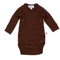 LILLE BARN MERINO WOOL WRAP-OVER ROMPER