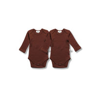 SET VAN 2 MERINOWOLLEN ROMPERS LILLE BARN