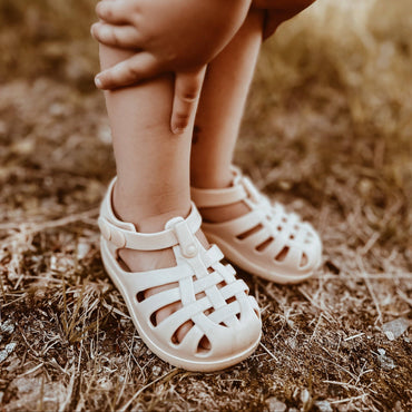Mrs. Ertha kindersandalen in Lichte Kokosnoot