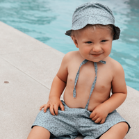 Green UV Sun Hat – Leopard Print | Swim Essentials