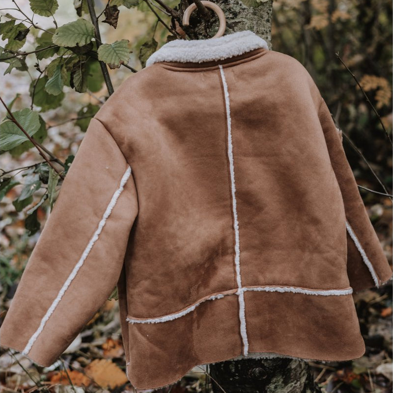 [PRE-ORDER] Annie & Charles® Kinderjas van Kunstlamsleer