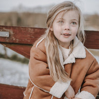 Annie & Charles® kinderjas van kunstlamsleer