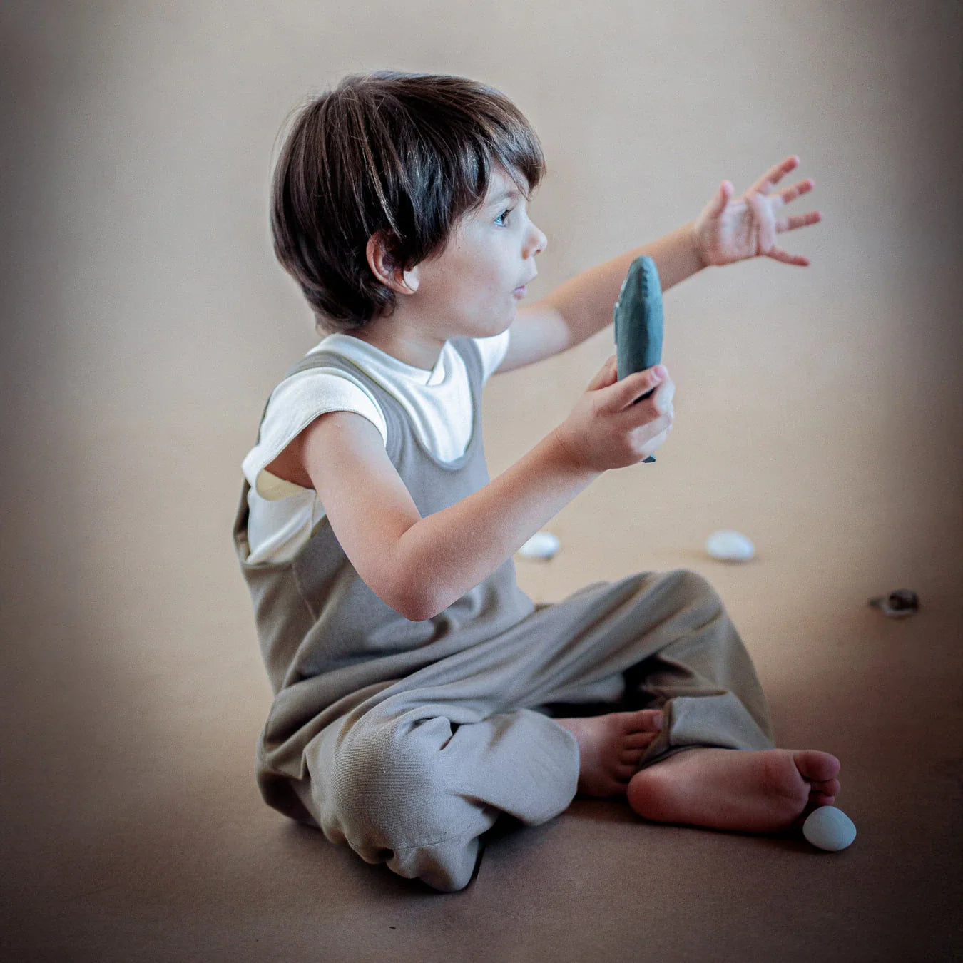 ilailai LLINUM overall voor kinderen van biologisch katoen Zaynis