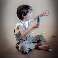 ilailai LLINUM overall voor kinderen van biologisch katoen Zaynis