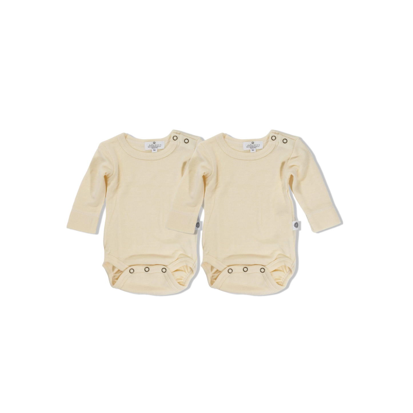 SET VAN 2 MERINOWOLLEN ROMPERS LILLE BARN