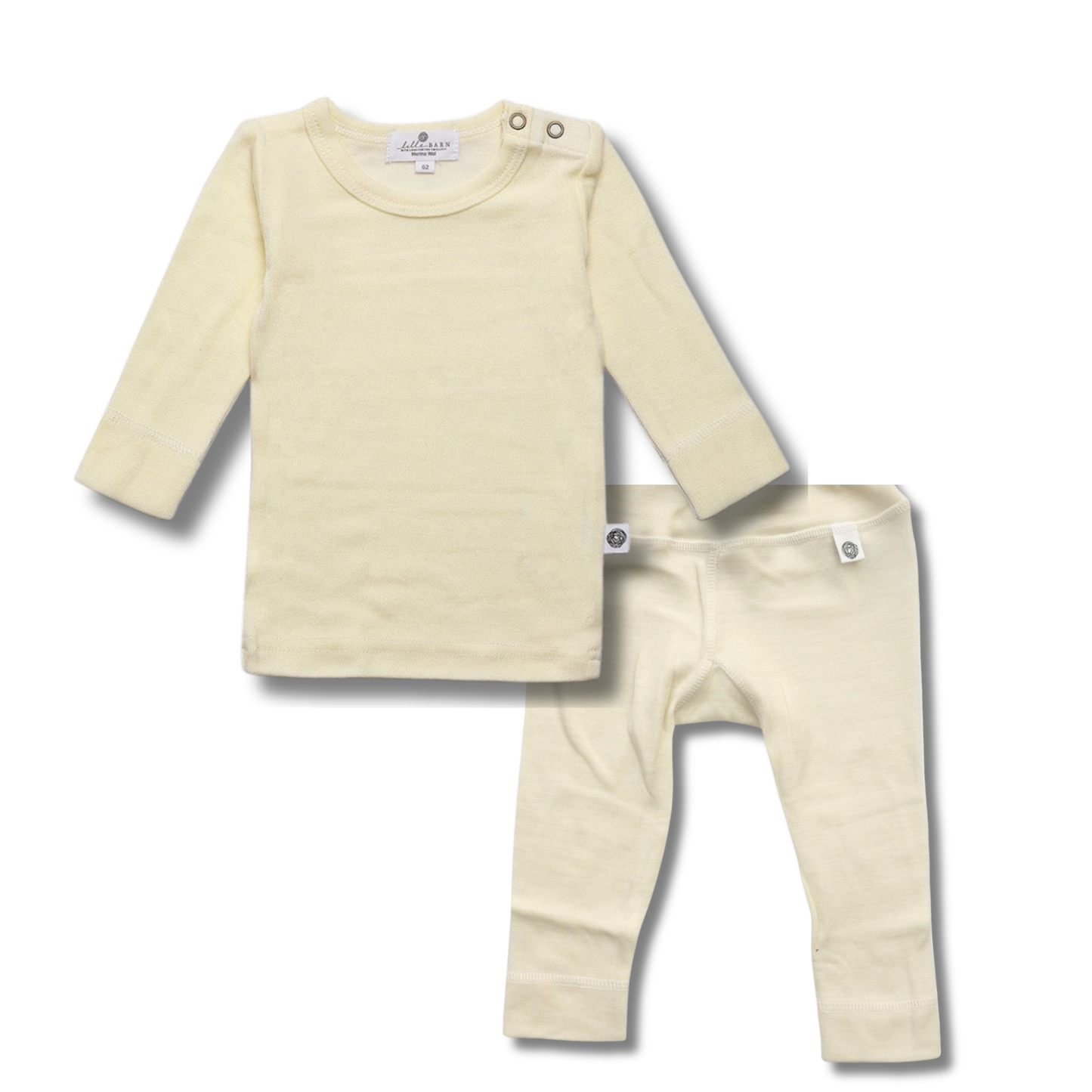 TWEEDELIGE SET VAN MERINOWOL LILLE BARN