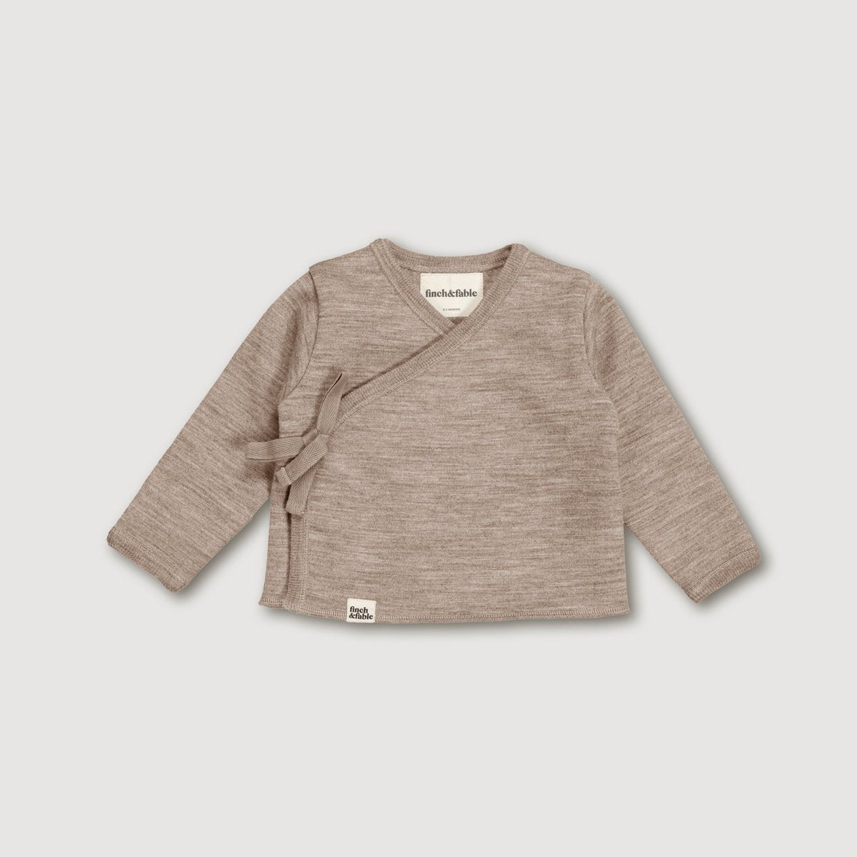 Finch & Fable babyset van wol-bamboefleece in zand voor baby's