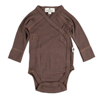 LILLE BARN MERINO WOOL WRAP-OVER ROMPER