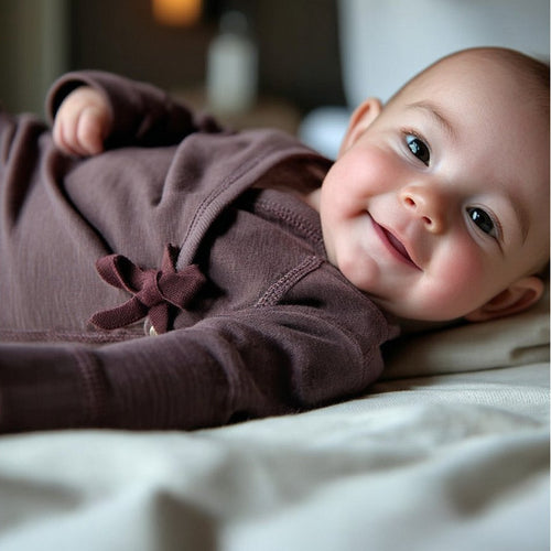 Kriebelvrij merinowol baby pakje in premium kwaliteit