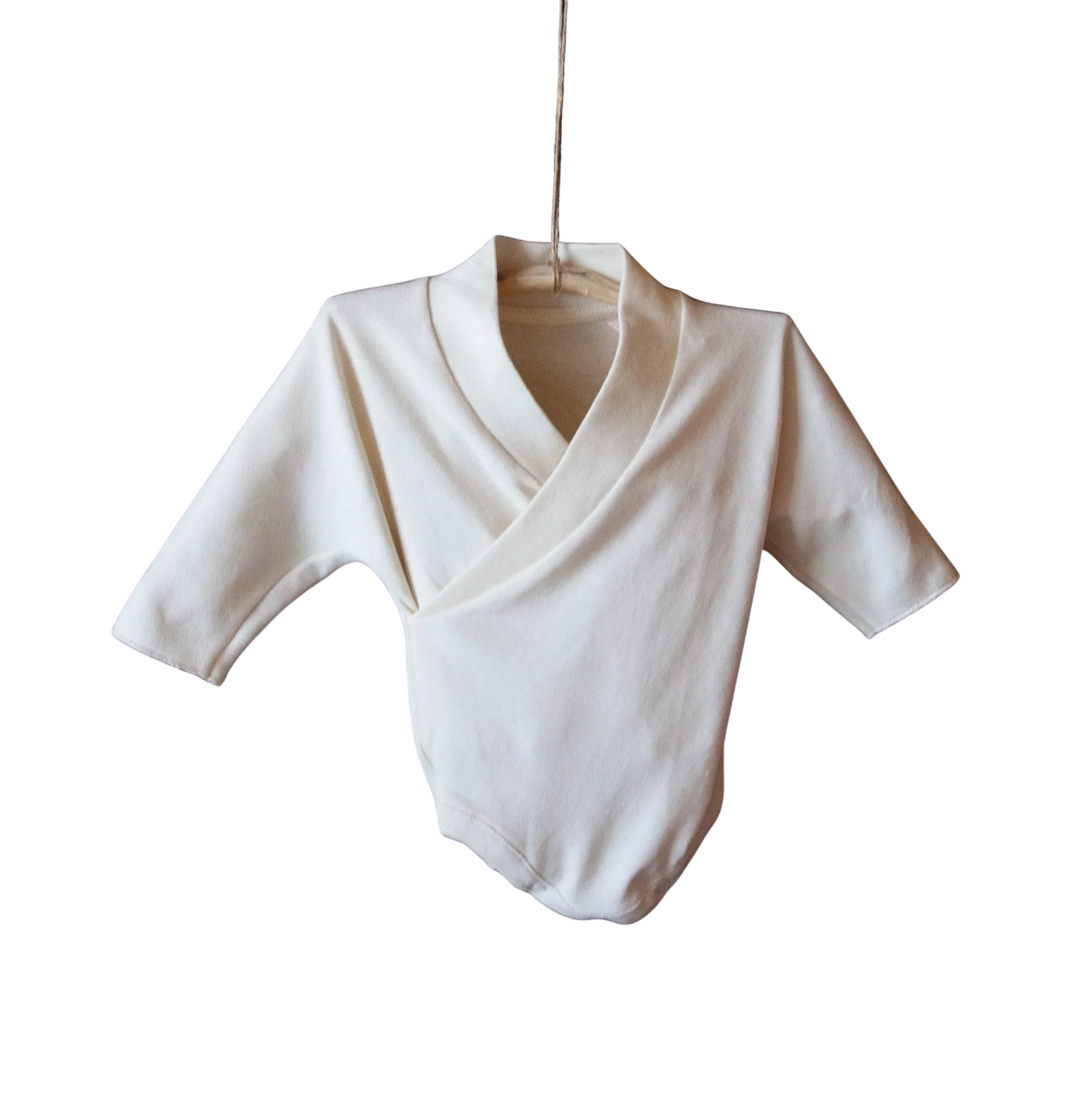 Kimono-stijl baby body van natuurlijke materialen Zaynis