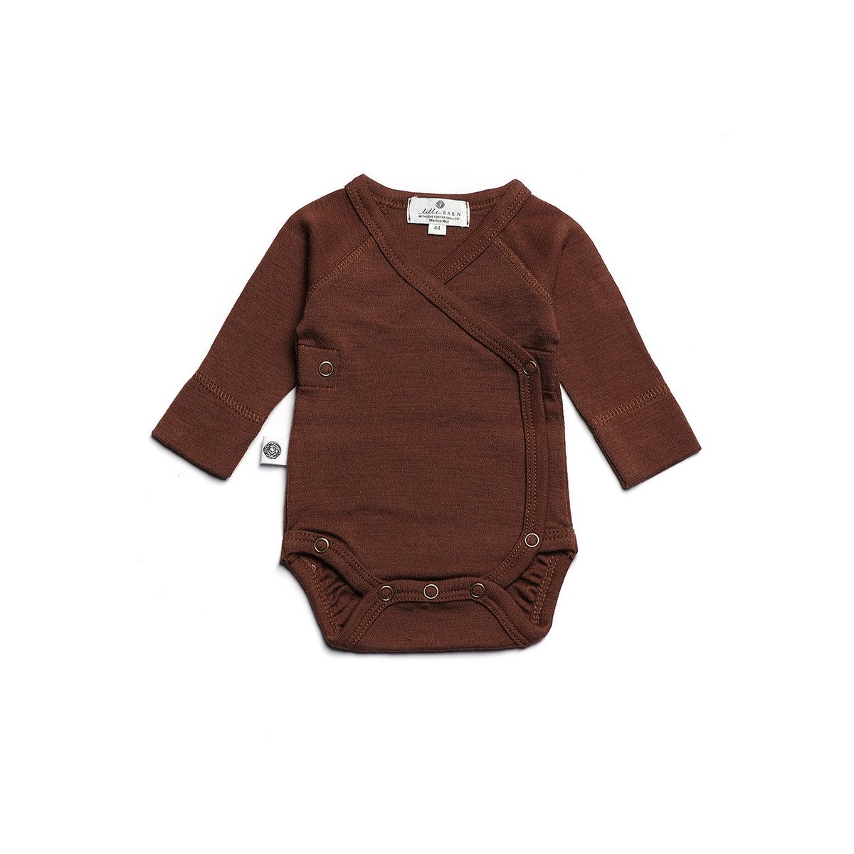 LILLE BARN MERINO WOOL WRAP-OVER ROMPER