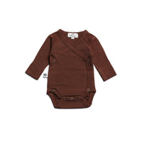 LILLE BARN MERINO WOOL WRAP-OVER ROMPER